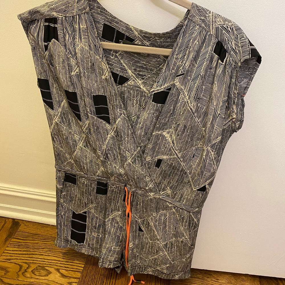 Myne black and white romper